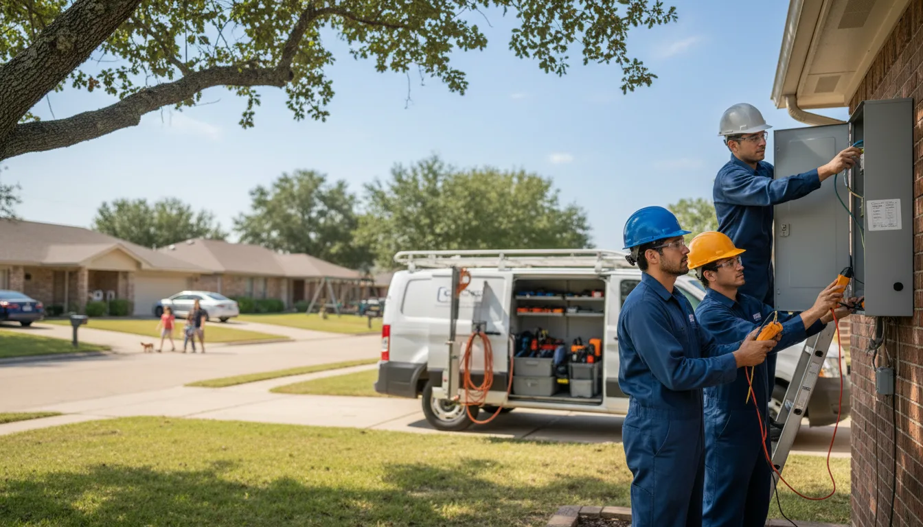Certified electrician providing emergency electrical services in Finley, OK